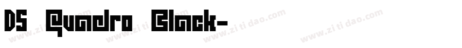 DS Quadro Black字体转换